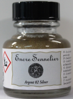 Sennelier ink silver 30 ml (100ml=20,90 €)